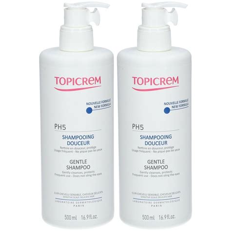 Topicrem Ph5 Shampooing Lait Douceur 2x500 Ml Redcare Pharmacie