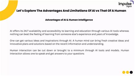 Ai Vs Human Intelligence Exploring The Advantages And Limitations Pdf