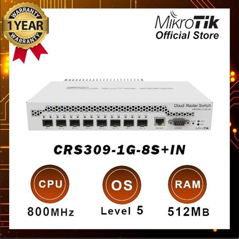 Jual MikroTik Cloud Router Switch CRS309 1G 8S IN 1 Unit Shopee Indonesia