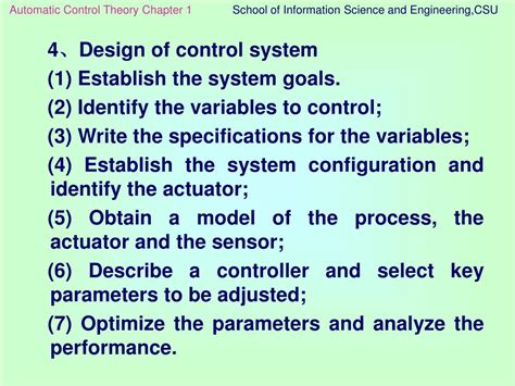 PPT - Automatic Control Theory PowerPoint Presentation, free download ...