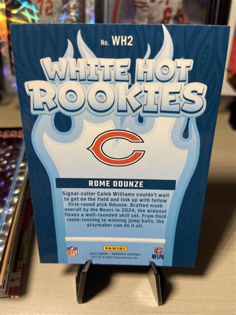 Panini Donruss Rome Odunze White Hot Rookies Wh Rc Chicago