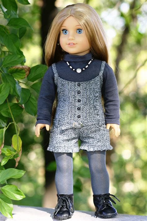 American Girl Doll Clothes-Winter Romper in Titanium Turtle