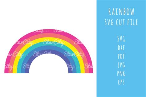 Rainbow SVG cut File, Rainbow cutting file, rainbow cut file