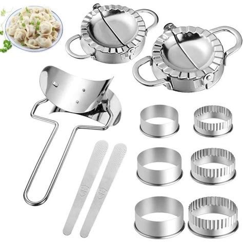 11pcs Acier Inoxydable Boulette Maker Appareil A Ravioli Ravioli