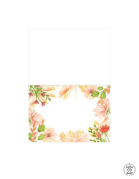 Free Flower Card Printables