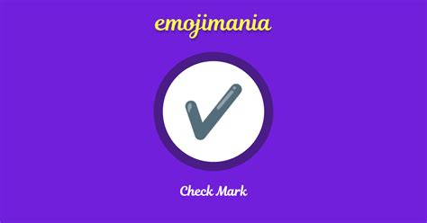 Check Mark emoji Copy & Paste - Emojimania