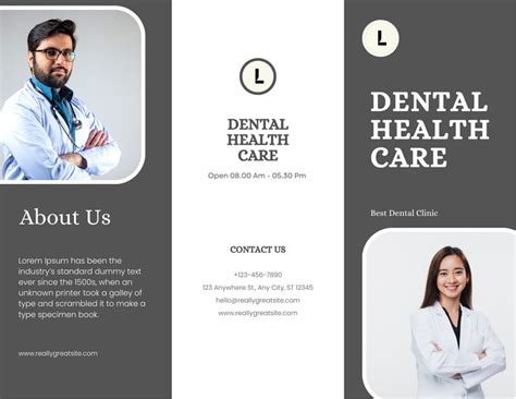 Free To Edit And Print Dental Brochure Templates Canva