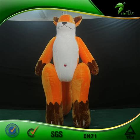 Hongyi Custom Sexy Fox Inflatable Furry Suit Inflatable Cartoon Animal