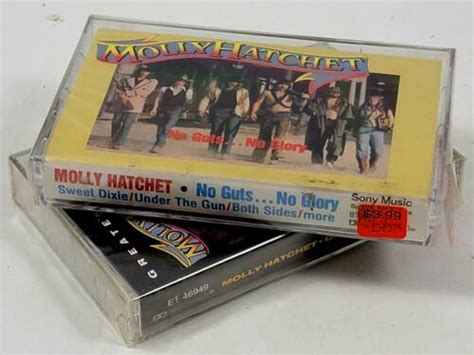 Molly Hatchet No Guts No Glory Greatest Hits 2 Cassette Lot Brand