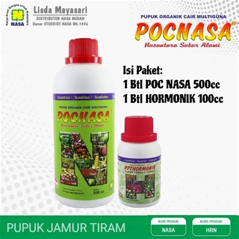 Jual Paket Pupuk Jamur Tiram Asli Original Ori Nasa Official Pupuk Cair