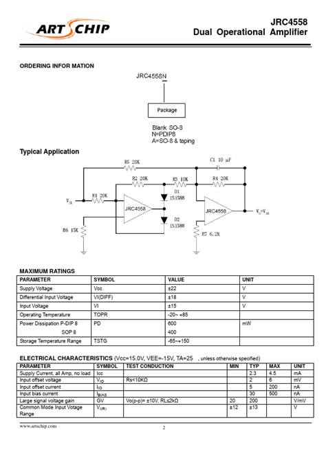 Jrc Datasheet Amplifier Equivalent Art Chip