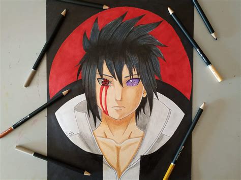 draw sasuke uchiha shippuden