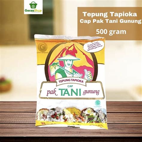 Tepung Tapioka Cap Pak Tani Gunung 500 Gram GacasShop