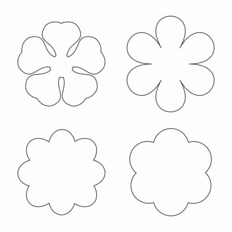 Moldes De Flores 30 Modelos Gratuitos Para Imprimir Arkpad