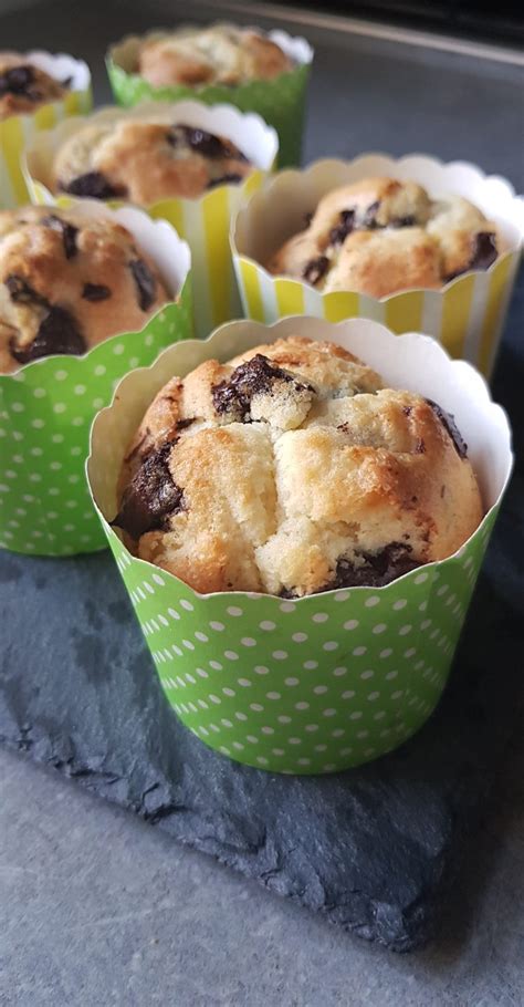 Muffins américains aux pépites de chocolat My tasty cuisine