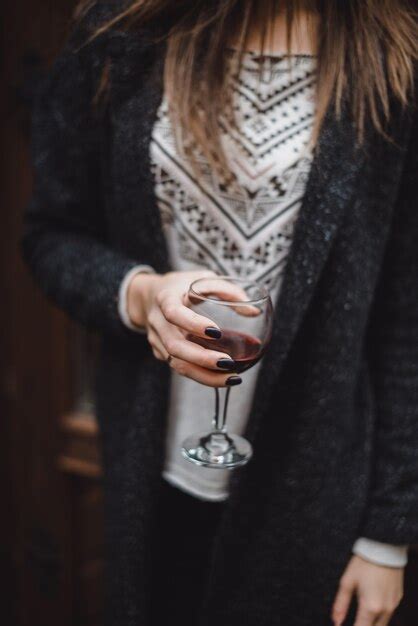 Free Photo | Woman drinking wine