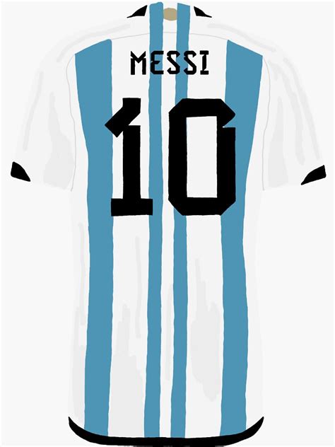 "Messi Jersey" Sticker for Sale by ecscraps | Redbubble