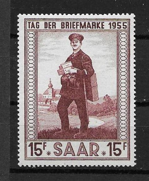 Saarland 1955 Tag der Briefmarke Landbriefträger Kaufen auf Ricardo