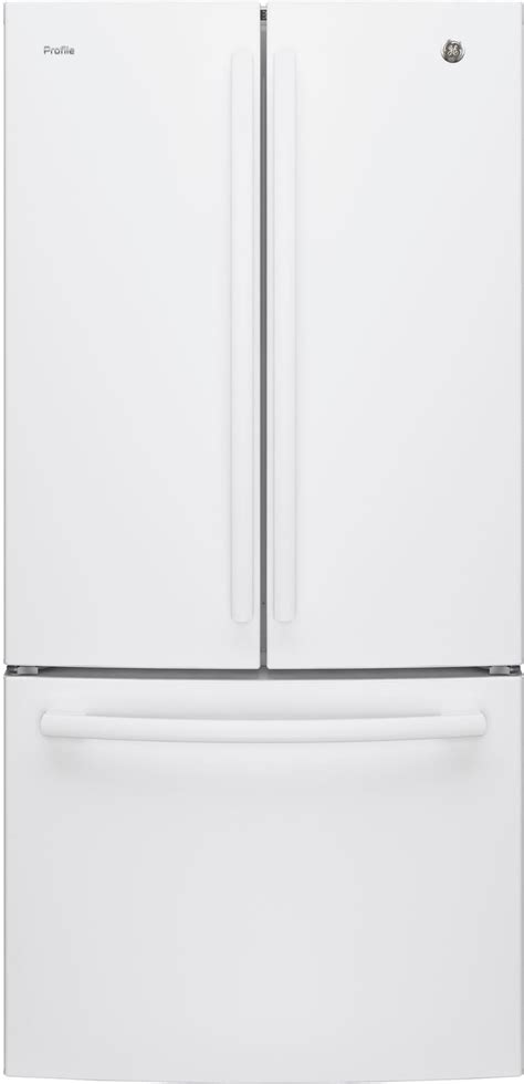 Ge Profile White French Door Bottom Freezer Refrigerator 248 Cu Ft