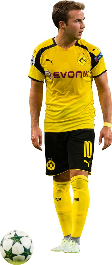 Mario Götze Borussia Dortmund football render - FootyRenders