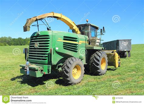 Self Propelled Forage Harvester John Deere 7450 Editorial Stock Image