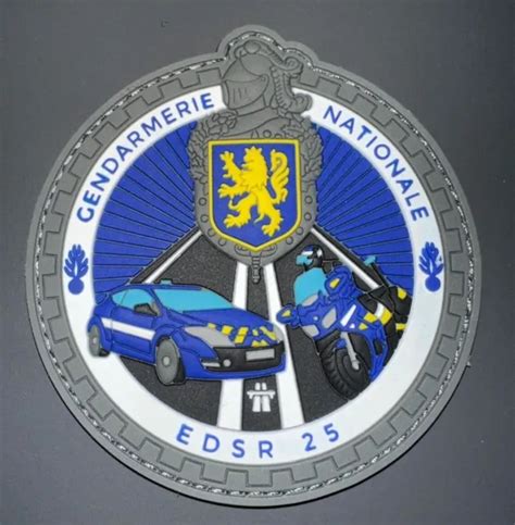 ECUSSON GENDARMERIE EDSR 25 Doubs Obsolète Patch de Collection