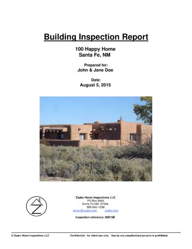 Building Inspection Report - 10+ Examples, Format, Pdf