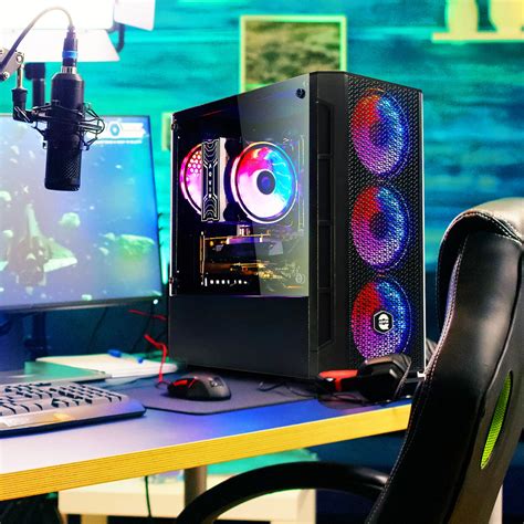 Aqvin Aq10 Gaming Desktop Computer Combo Tower Rgb Fa