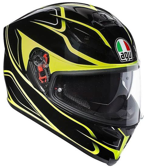 Casque Moto Int Gral Agv K S Magnitude Noir Jaune Fluo Vente En Ligne