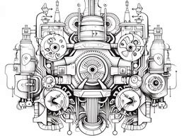 creative machine coloring page coloring page