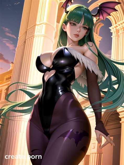 1 Person Morrigan Aensland Large Breast Palace Cleavage AI Porn