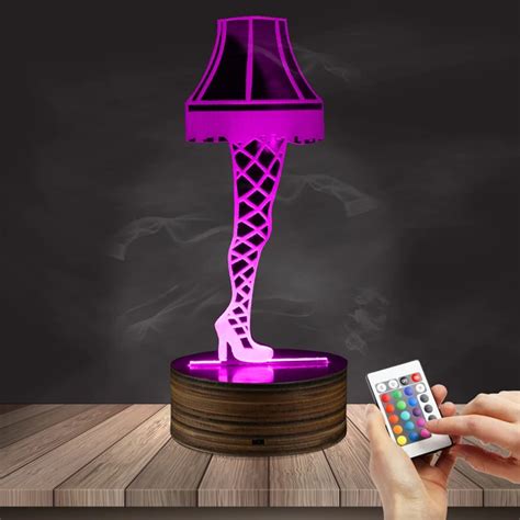 1piece 3d Optical Illusion Leg Lamp From A Christmas Story Sexy Silk Stockings Leg Nightlight