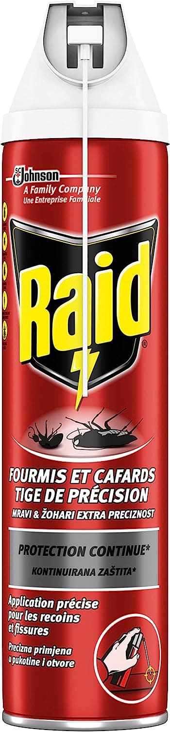 RAID AEROSOL FOURMIS ET CAFARDS 400 ML Lot De 4 Amazon Fr Epicerie