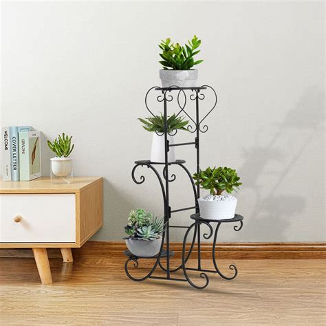 Metal Flower Pot Plant Stand Display Shelf Multilayer Rack Indoor