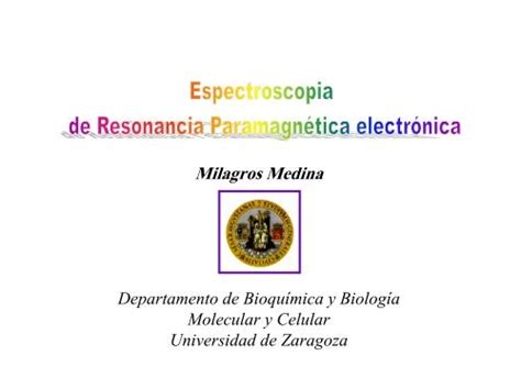 Tema 11 Espectroscopia de resonancia paramagnética electrónica