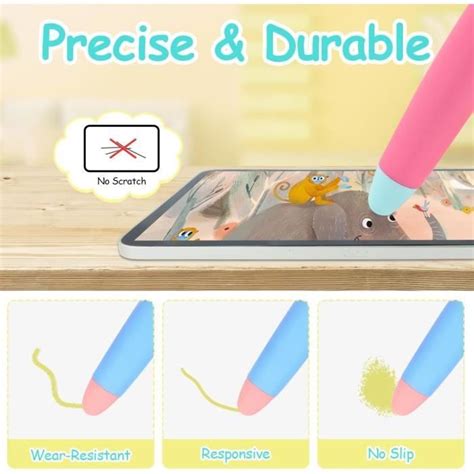 Lot De 2 Stylets Pour Enfants Pour Écrans Tactiles Embouts En