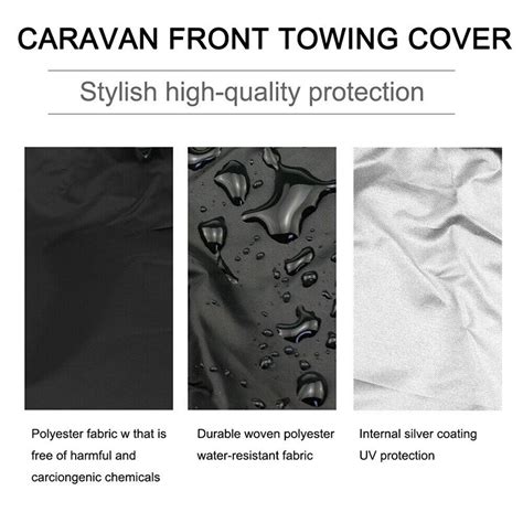 220cm X175cm Caravan Front Towing Cover Protector Covers Stofdicht