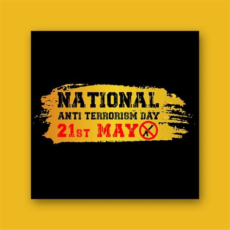 Premium Vector Anti Terrorism Day Banner