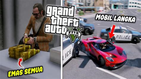 MISI EPIC PERAMPOKAN BANK MENGGUNAKAN MOBIL LANGKA GTA 5 MOD YouTube