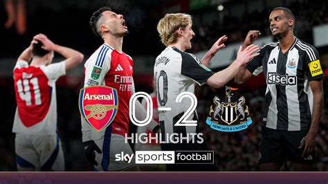 Arsenal 0-2 Newcastle United | Carabao Cup highlights | Football News ...