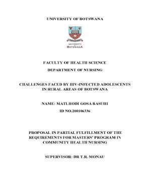 Fillable Online Ubrisa Ub Challenges Faced By HIV Infected Adolescents