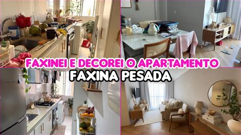 Faxina Pesada Na Sala E Na Cozinha Tava Uma BagunÇa 😱 Faxinei E Decorei Youtube