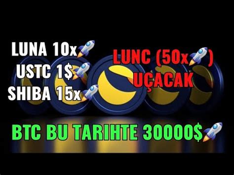 LUNC 50x UÇACAK BITCOIN BU TARIHTE 30000 SERT HAREKETLERE DIKKAT