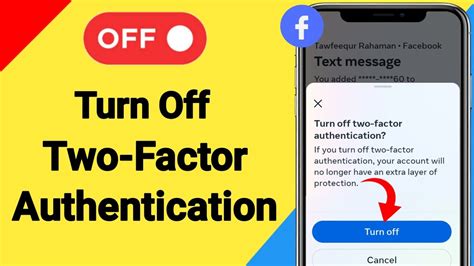 How To Turn Off Two Factor Authentication On Facebook Youtube