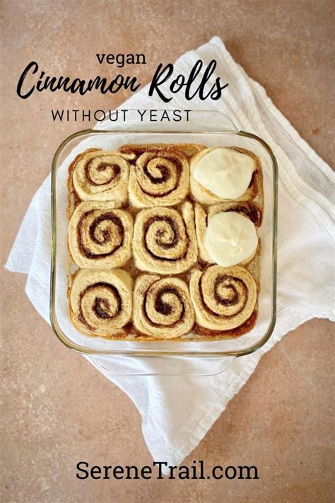 Vegan Cinnamon Rolls Without Yeast