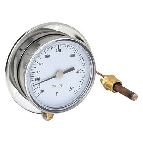 30° To 240°f 3 5 In Dial Dia Analog Panel Mount Thermometer 12u637 12u637 Grainger