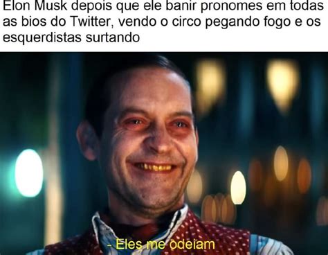 Musk Tepois Que Ele Banir Pronomes Em Todas As Bios Do Twitter Vendo O