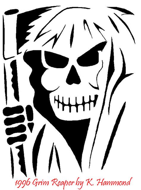 Printable Grim Reaper Pumpkin Stencils Here We Will Give You Detailed