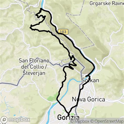 Giro Attorno Al Monte Sabotino Mappa Percorso Ciclabile Bici