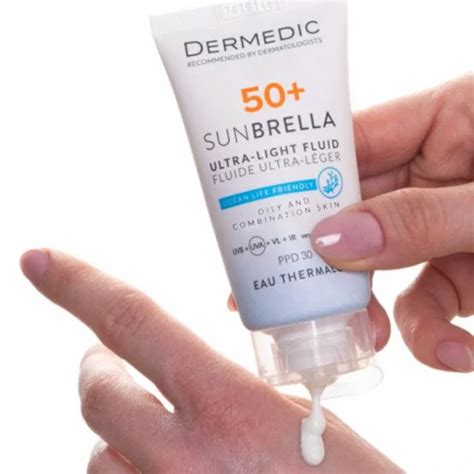 Dermedic Sunbrella Fluide Ultra Leger Spf50 Peaux Mixtes Et Grasses 40ml